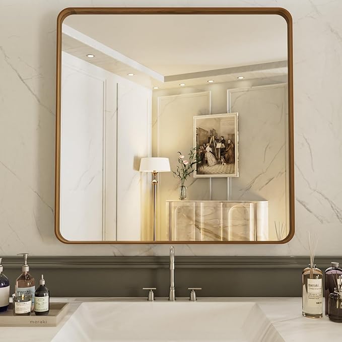 LOAAO 36X36 Inch Bathroom Mirror by LOAAO