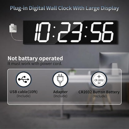 CHKOSDA 28.4'Large Digital Wall Clock, Automic Digital Clock - Image 6