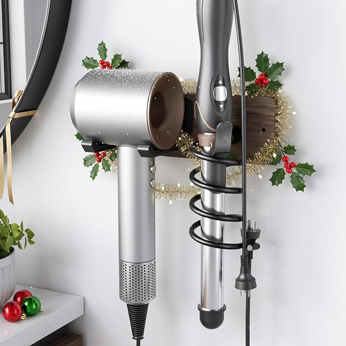 Tindbea Hair Dryer Holder Curling Iron Holder, Blow Dryer Holder Wall Mount by Tindbea