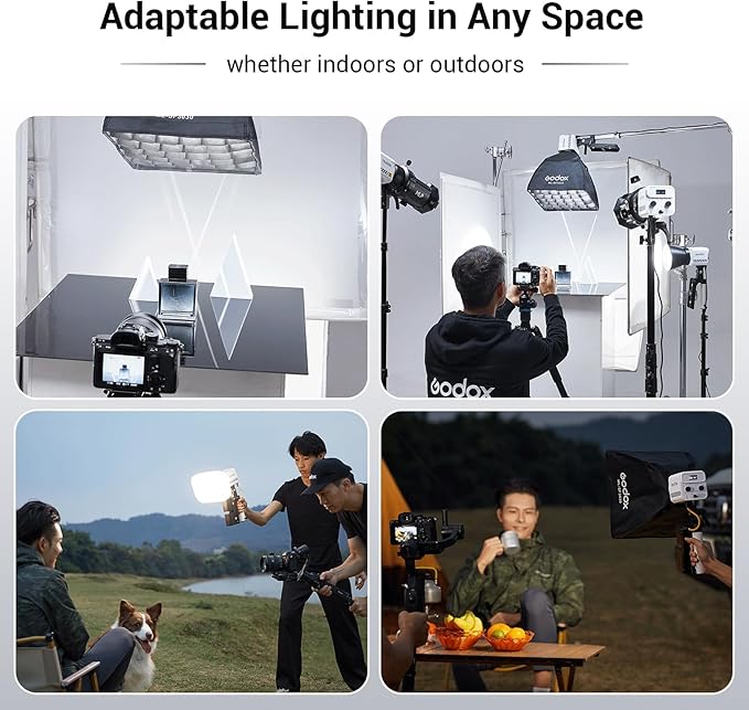 Godox ML60IIBi with Handheld Bracket, 70W Bi-Color LED Video Light, Handheld - Image 8