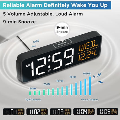 Peakeep Large Display Digital Alarm Clock - Image 4