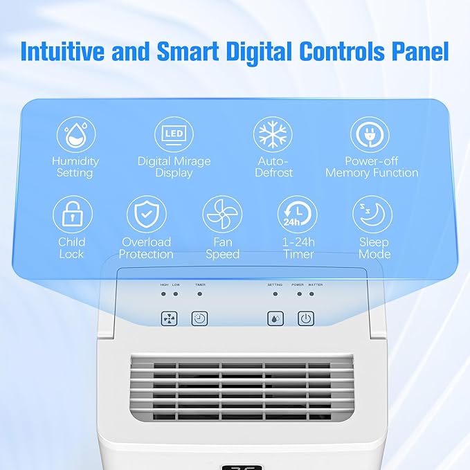 DEVERSE Max 25 Pints Dehumidifier - Image 4