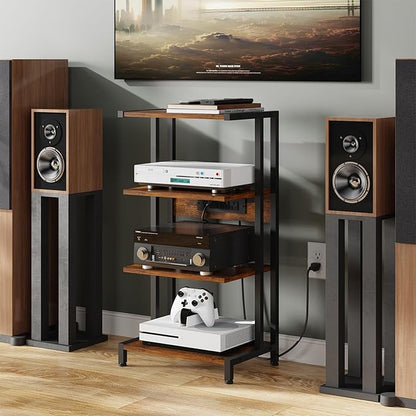 X-cosrack 16.5" Small 4-Tier AV Media Stand - Image 9