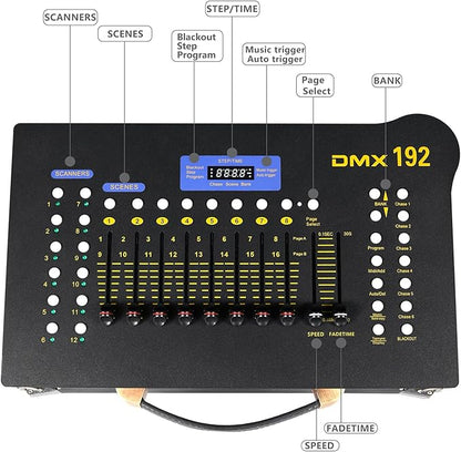 CaalLogt DMX512 Controller Stage DJ Light Console Lighting Mixer Board Console - Image 4