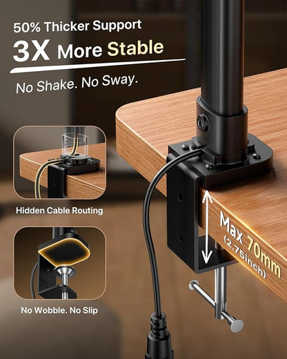 ONEMIX 42" LED Desk Lamp with Clamp, Architect Desk Light with Remote, - Image 9
