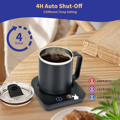 VOBAGA Coffee Mug Warmer with 15oz Mug Set, Electric Coffee Cup Warmer with - Image 3
