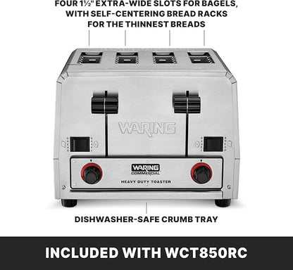Waring Commercial WCT850RC 4-Slice Heavy Duty Commercial Pop-Up Bread/Bagel - Image 5