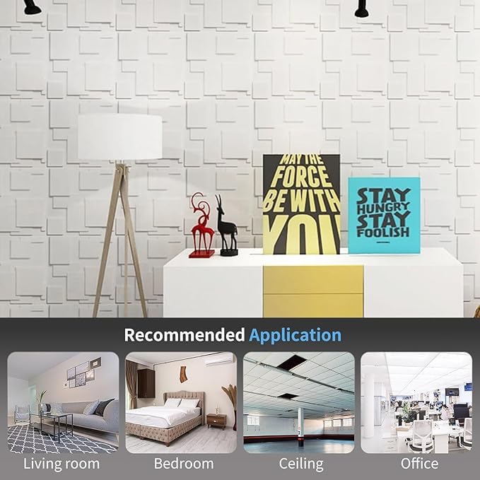 Art3d Decorative 3D Wall Panel, 32 Sq.FT PVC Interior Wall Decor - Image 2