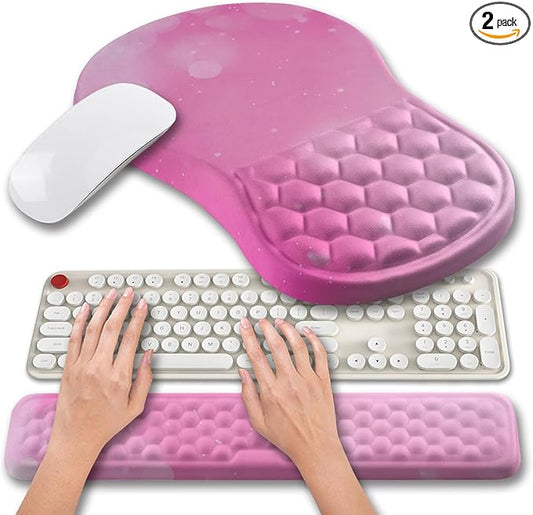 Hokafenle 2 in 1 Ergonomic Mouse Pad Wrist Support & Wrist Rest by Hokafenle