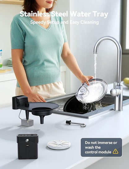 Wireless Cat Water Fountain FEELNEEDY 4000mAh Battery Operated Cat Fountain - Image 8