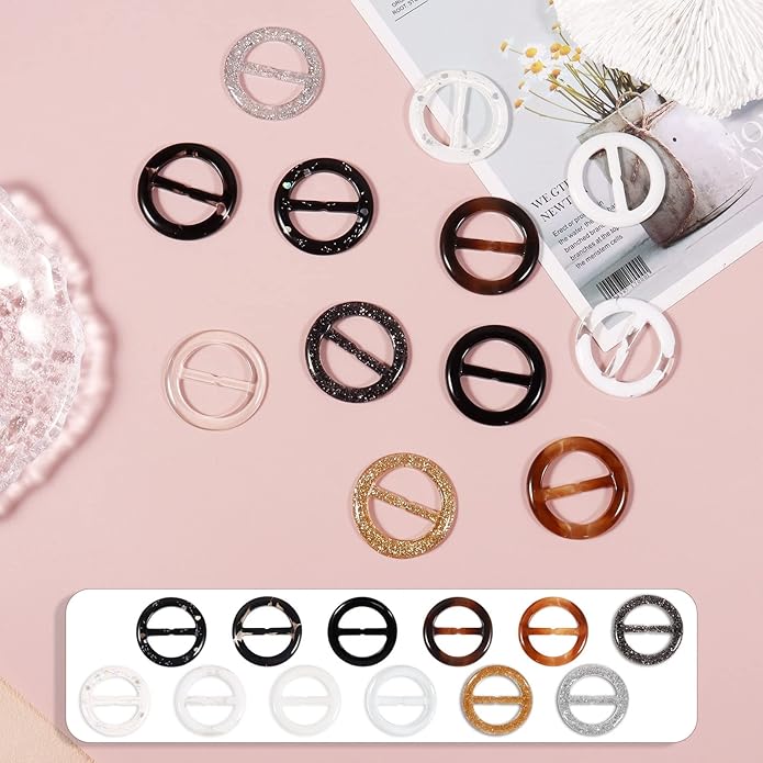 T-Shirt Clips 9 PCS, Clothes Corner Knotted Button, Fashion Alloy Pearl - Image 6