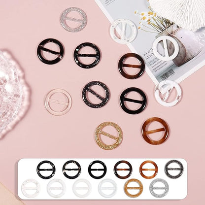 T-Shirt Clips 9 PCS, Clothes Corner Knotted Button, Fashion Alloy Pearl - Image 6