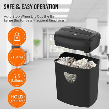 12-Sheet Cross-Cut Paper Shredder, P-4 Security Level - Image 5
