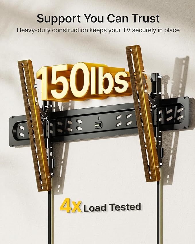 monTEK Ultra Slim Tilting TV Wall Mount Bracket - Image 3