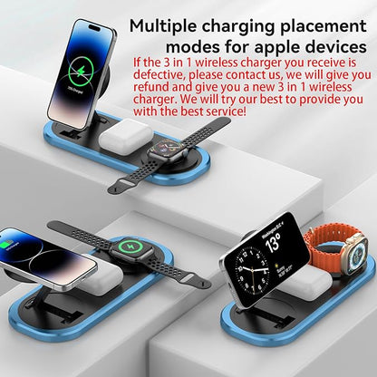 3 in 1 Fast Wireless Charger Stand - Image 3