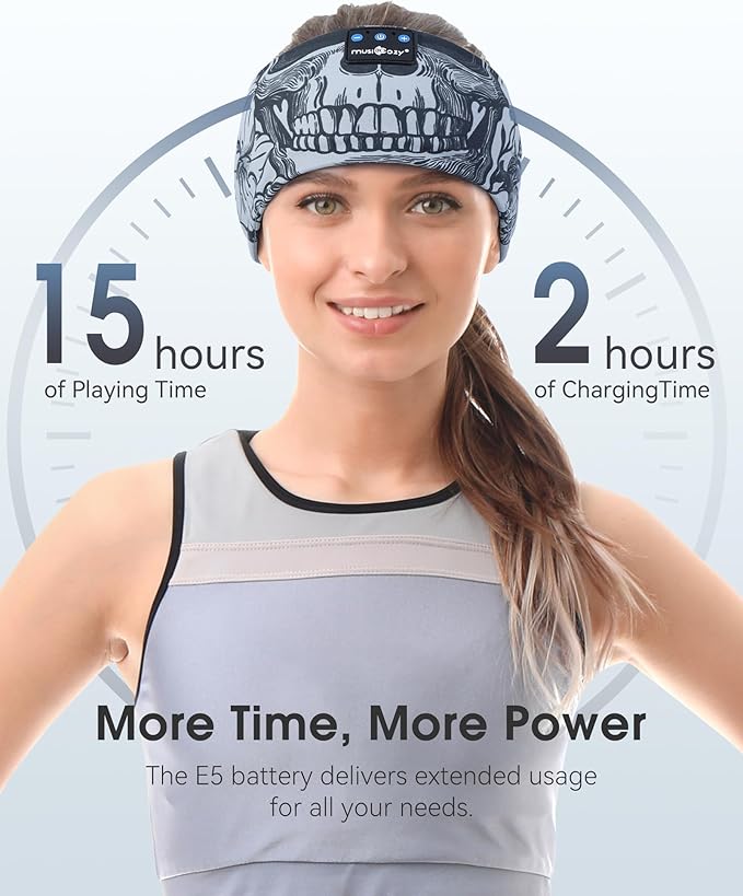 MUSICOZY Sleep Headphones Bluetooth Headband, Wireless Sleeping Headphones - Image 4
