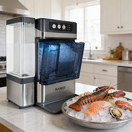 Nugget Ice Makers Countertop 42lbs/Day Large Capacity One-Click Operation - Image 5