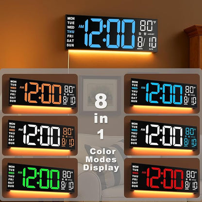 TrophyRak 16" Large Digital Wall Mount Clock, Count Down Timer, Big LED - Image 3