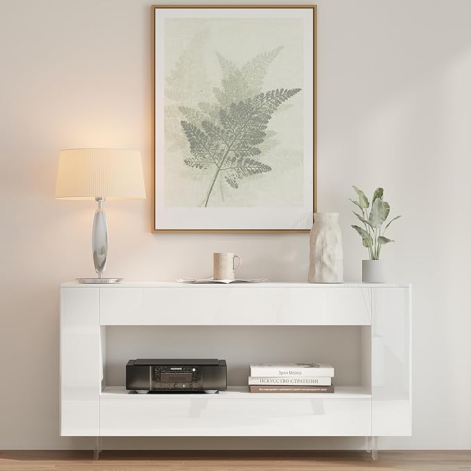 Vavkorkula High Gloss TV Stand for 65 Inch - Image 7