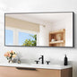 Black Bathroom Mirror for Wall, 24x48 Inch Rectangle Mirrors by DESBING