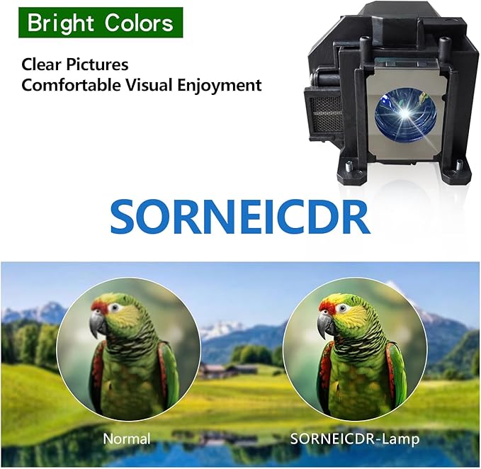SORNEICDR EL PLP54 Replacement Projector Lamp Bulb Compatible - Image 3