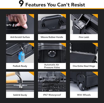 Lykus HC-6030 Large Waterproof Hard Case - Image 5