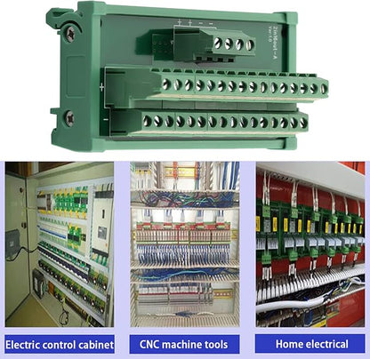 ANMBEST 2 in 16 Out Terminal Blocks Module, 25A DIN Rail and Panel Mounting - Image 6