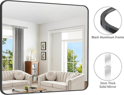 FORBATH Bathroom Mirror 42x42 Inch, Large Square Vanity Mirror - Image 8
