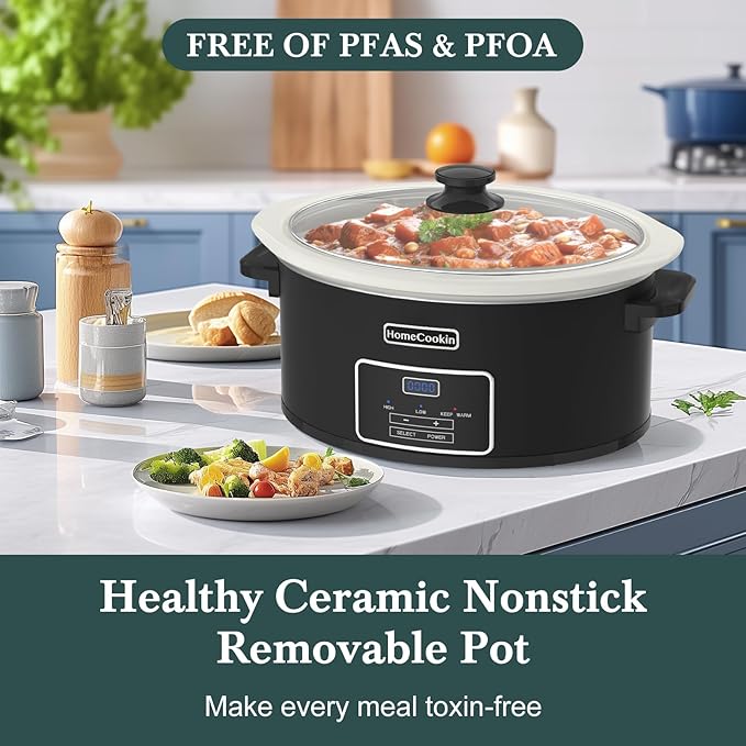 HOMECOOKIN 8-Quart Programmable Slow Cooker - Image 3