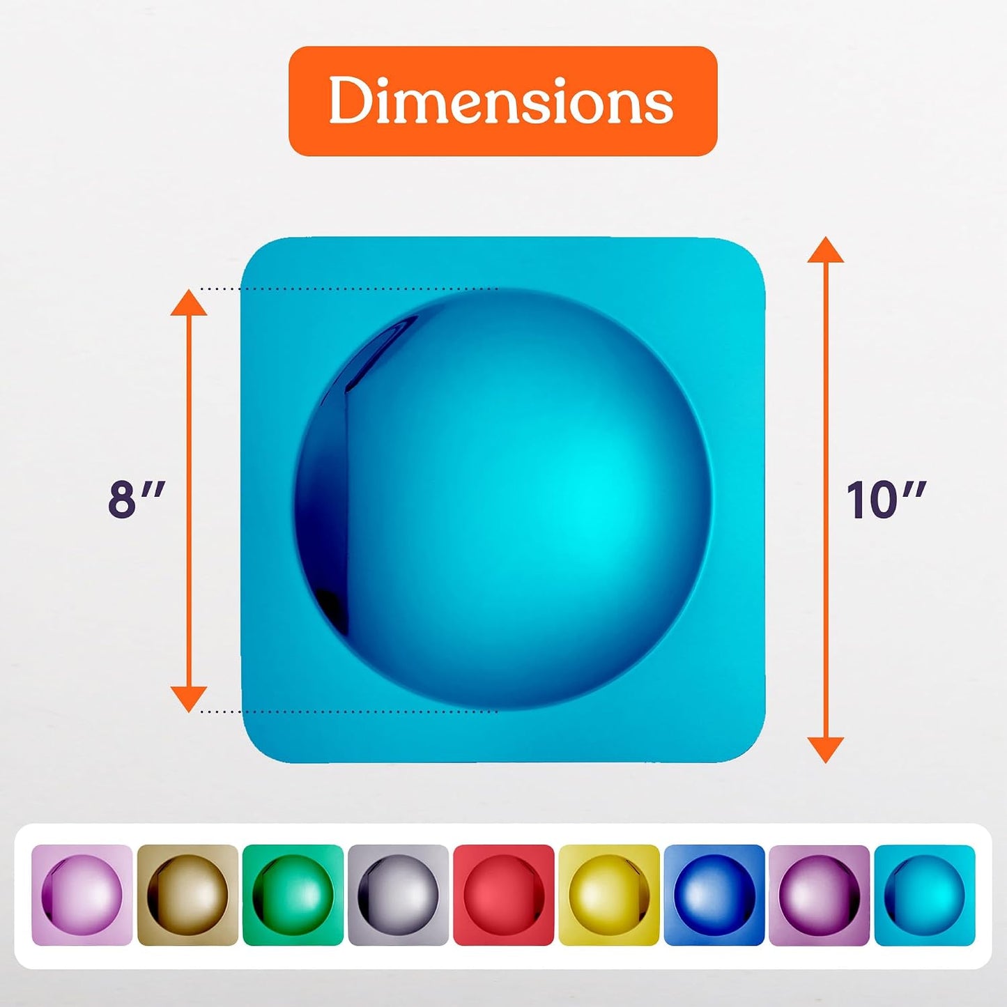 Special Supplies Sensory Bubble Wall Mirror - Multi Color Interactive Acrylic Mirrors for Wall and Sensory Toys for Kids Classroom or Home - Room Decor -Visual, Tactile Stimulation - (Pack of 9)