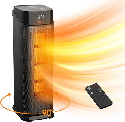 BREEZOME Space Heater Indoor, 1500W PTC Portable Electric Heaters by BREEZOME