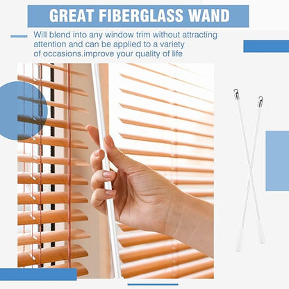 Bokon 2 Pieces White Fiberglass Blind Wand Vertical Blinds Stick Replacement - Image 7