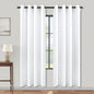 KOUFALL 52x78 Inches Long White Blackout Curtains by KOUFALL