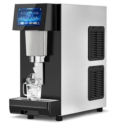 Nugget Ice Maker Machine Countertop, Ice/Water/Ice & Water Optional, 95LBS/24H by RAPSUAR