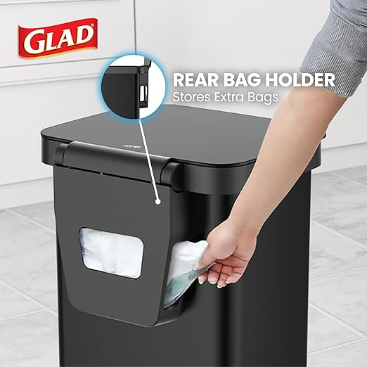 Glad Stainless Steel Step Trash Can, Series 2 - Image 5