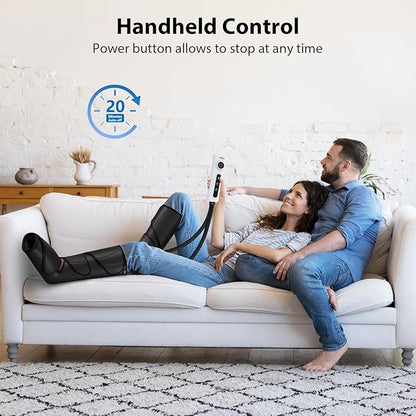 CINCOM Leg Massager for Circulation and Pain Relief, Air Compression Calf Foot - Image 2