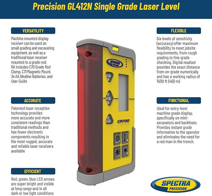 Spectra Precision CR700 Combination Laser Receiver - Image 2