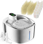 Cat Water Fountain Stainless Steel, 152oz/4.5L Wireless Pet Fountain, Automatic by APDAPETDOLA