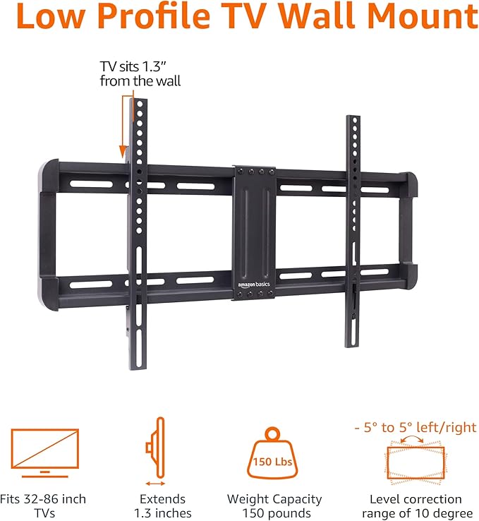 Amazon Basics Low Profile TV Wall Mount - Image 4