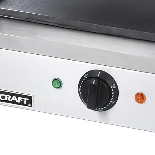 Adcraft Panini Grill with Flat Plates, in Stainless Steel - Image 3