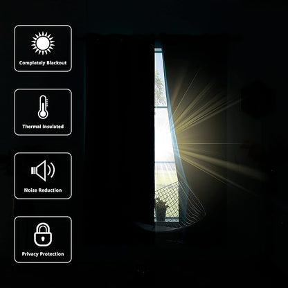 KOUFALL 108 Inch Long Blackout Curtains Thermal Insulated Light Blocking Extra - Image 5