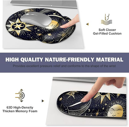 Gaming Mouse Pad, Large Desk Mat, Cute Desk Pad Protector, 4in1 XXL Mousepad + - Image 3