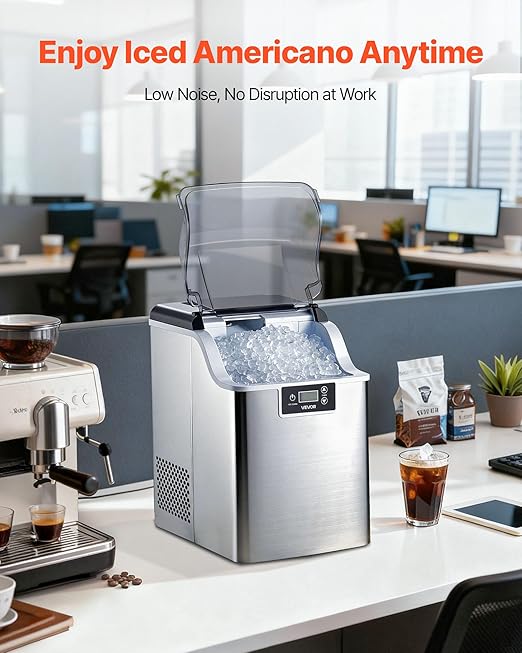 VEVOR Countertop Ice Maker, 44 lbs per Day, Self-Cleaning Portable Machine - Image 6