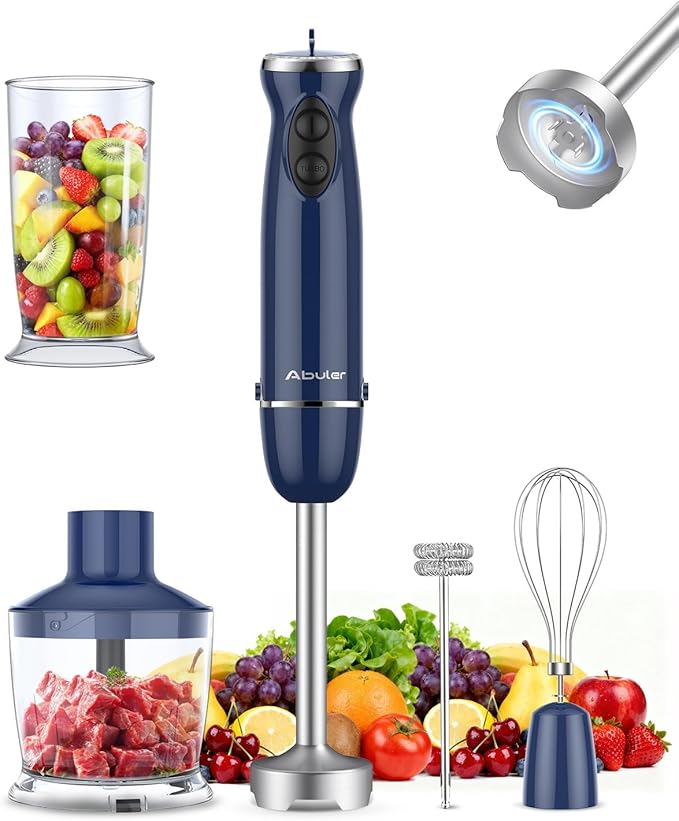 Immersion Blender Handheld 5 in 1 Hand Blender, 1000W Hand Mixer Stick by Abuler
