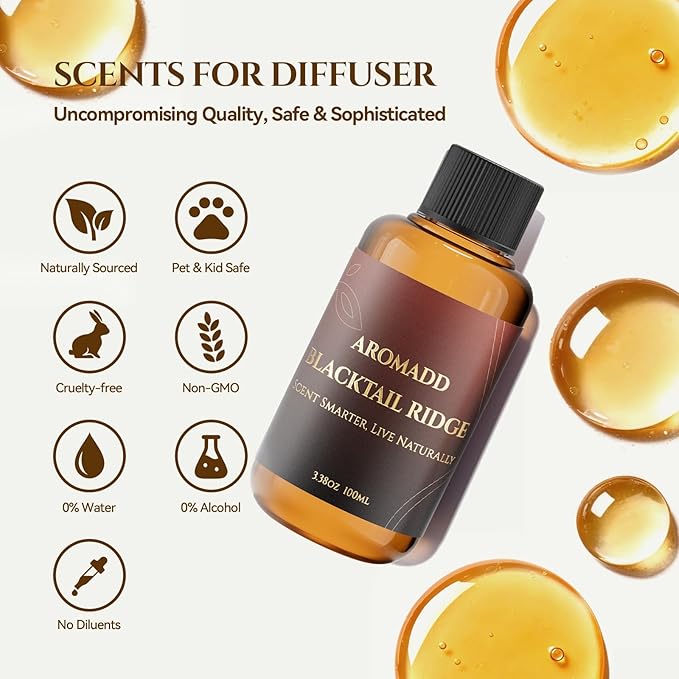 AROMADD Blacktail Ridge Diffuser Oil Inspired by Luxury Hotel Scent 3.38 Fl Oz - Image 4