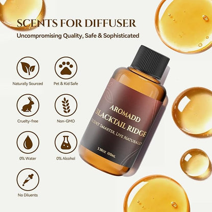 AROMADD Blacktail Ridge Diffuser Oil Inspired by Luxury Hotel Scent 3.38 Fl Oz - Image 4