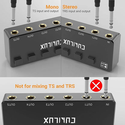 Cubilux 5-Way 6.35mm Stereo Audio Splitter - Image 4