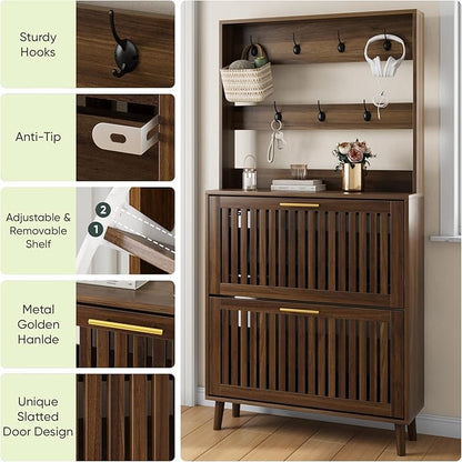 Upgraded 62.99“ Tall Shoe Cabinet - Image 3