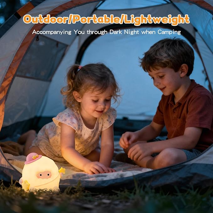 Baby Night Light, Touch Control Rechargeable Nursery Lamp - Image 6