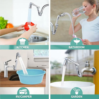 CECEFIN 1080°Rotating Faucet Extender Double Extension - Image 6